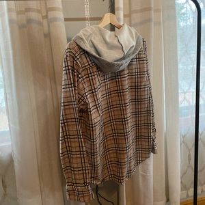 PacSun Hooded Flannel